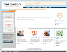 Tablet Screenshot of calcargo.com